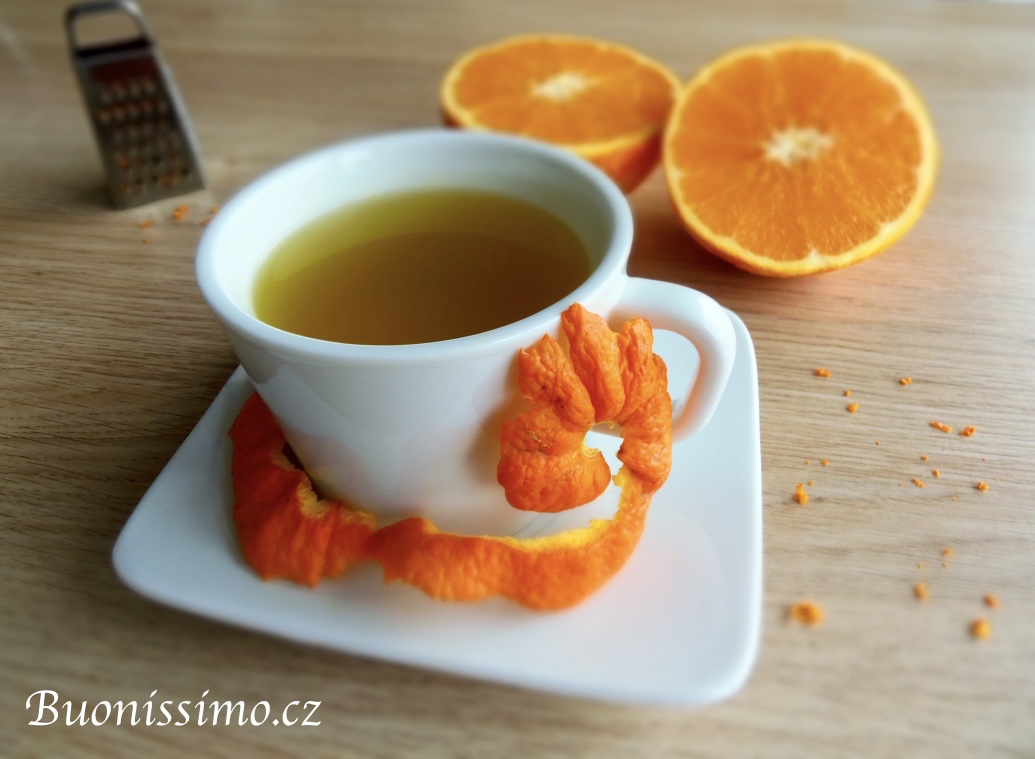Čaj z pomerančové kůry